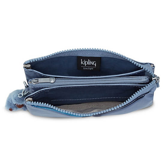 Kipling Creativity Large Classic Pouch Bags Moon Blue Patch | CA 2075EB